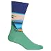 Hot Sox Men's Mt Fuji Over a Lake Crew Sock, Assorted, Shoe: 10-13