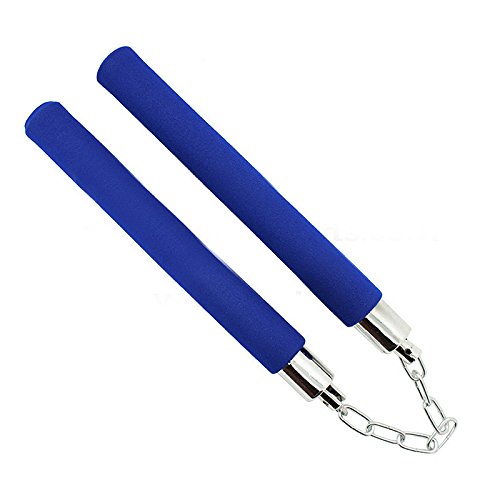 Starmood Artes Marciales Nunchakus Arma Espuma Metal Cadena Safe Esponja Nunchakus para Principiantes