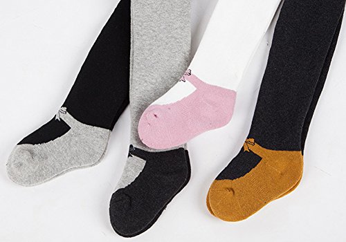 X&F Baby Boys and Girls Footed Cotton Leggings Little Kids Tights Stockings4