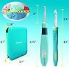 Yarniss 18 Size Counting Crochet Hooks with Light, Digital Counter Crochet Hooks Set with Case (2.0mm~14.0mm)