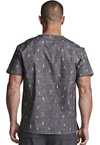 Image of Dickies EDS Signature Scrubs for Women and Scrubs for Men, Unisex One Pocket V-Neck Top in Soft Brushed Poplin 83706