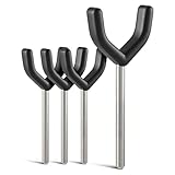 Y-Adapter 4er Set für Türschutzgitter & Treppenschutzgitter I Universal für Geländer bis 40 mm, Anti-Rutsch, kompatibel mit M8 & M10 Gewinde | Schnelle Montage ohne Bohren am Kinderschutzgitter