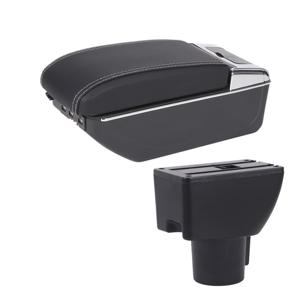 Aierdeyp B3 Black White 7Usb Car Armrest Box For Hyundai For Getz Car Armrest Box