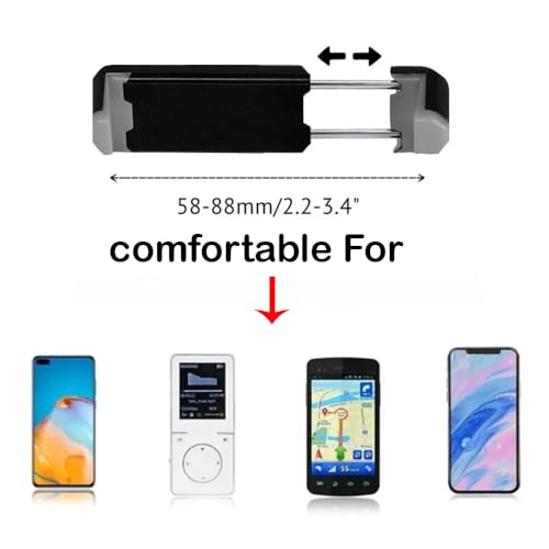 Image of Universal Car Air Vent Phone Mount Holder | Adjustable Mobile Stand for All Smartphones | 360 Rotation | Secure Grip & Easy Installation