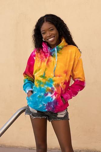 Image of Colortone Tie Dye Pullover Hoodies for Women and Men - Classic Fit Sweatshirts