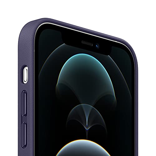 Image of Apple iPhone 12 Pro Max Leather Case with MagSafe - Deep Violet