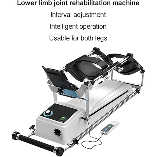 Image of Lower Limbs Rehabilitation Trainer, Electric Knee Replacement Recovery Aids with LCD Display and Remote Control, Automatic Over-Torque Reverse Function for Leg Exerc