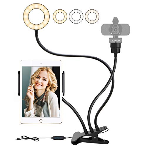 ELEGIANT Selfie Light Ring with Phone Holder &1/4