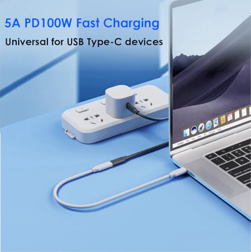 USB C Extension Cable 3.3ft, USB 3.2 10Gbps 5A/100W 4K/60Hz, Extender Cord by Mepsies - Used condition - Image 3