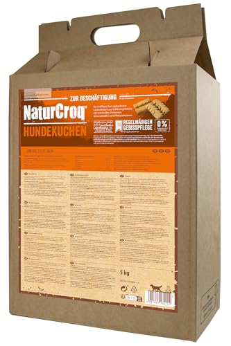 Happy Dog 60739 - NaturCroq Hundekuchen - Vollkorn-Snack für mittlere und große Hunde- 5 kg Inhalt