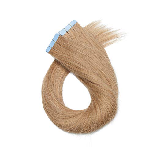 Tape In Hair Extensions Human Hair 16inch 60g 20pcs #27