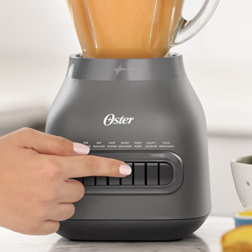 Oster Easy-to-Clean Blender with 6-Cup Boroclass Glass Jar Diamond Grey - Image 5