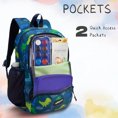 Image of F Gear Colour Buddy 12L Kids Backpack, Kids Can Colour On The Bag, 1 Compartment & 2 Pockets; Lightweight, Durable & Fun Backpack for School & Travel | Comfortable & Stylish Bag