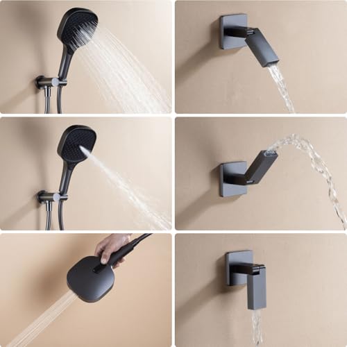 Colonne de douche encastrée 2026 BEITH avec robinet de baignoire et 4 modes