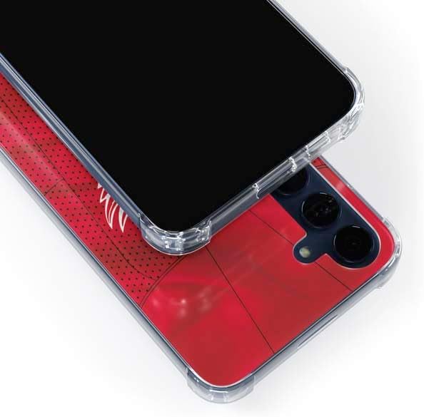 Skinit Clear Phone Case Compatible with Galaxy S24 - Officially Licensed NHL Detroit Red Wings Home Jersey Design