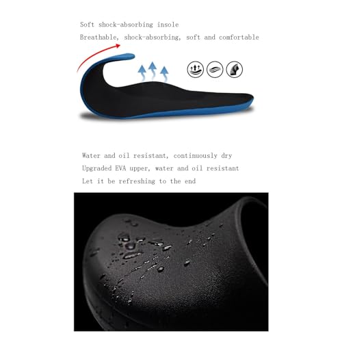 Sapatos De Trabalho Antiderrapantes Para Homens, Deslizamento Do Serviço De Alimentação Dos Homens E
