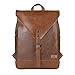 Produktbild Koolertron Rucksack, PU Leder Wasserdicht Retro Laptoprucksack Wanderrucksack Hiking Backpack Damen Herren Schultertasche Rucksack Für Camping Reise Geeignet (Braun)