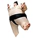 AirSuit® Costume Gonfiabile Sumo | Costume Gonfiabile bizzarro | qualità Premium | Taglia Adulto 160 a 190cm | Poliestere | Confortevole | Resistente | Sistema di gonfiaggio Incluso | OriginalCup®