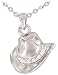 Cowgirl Glam Necklace with Western Hat Gift Box; Western Hat Pendant