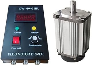 QW80BL007-550 110 / 220V 3000/6000rpm 550W 1.75N.M/0.87N.M 80mm Brushless DC Motor High Speed Low Noise Hall BLDC Motor with Driver (220v-550W6000rpm)