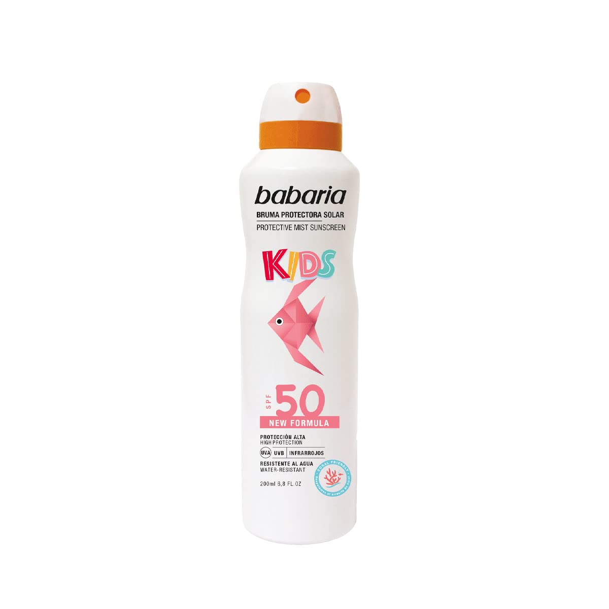 Babaria Kids Sunscreen Protective Mist SPF 50 Spray 200ml Sensitive Skin