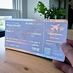 Aeroplane Boarding Pass Flight Plane Holiday Voucher