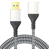Leloco USB 3.0 Verlängerungskabel 200cm – 5Gbps High-Speed, Stecker auf Buchse mit robustem Aluminiumgehäuse & geflochtenem Kabel. Ideal für Maus, Drucker, Scanner, Kamera & mehr