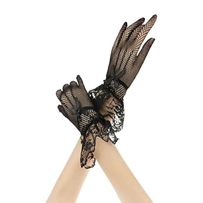 Liying Neu Kurz Spitzenhandschuhe Brauthandschuhe Damen Spitze Handschuhe Hochzeit Abend Party Sexy Hochzeithandschuhe