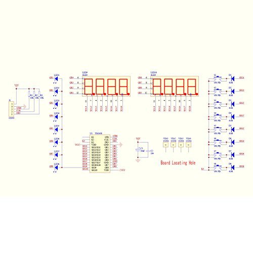 Hiletgo Tm1638 8 Bits Digital Led Tube Display Module With 8 Leds 8 Button Keys For Avr Arduino Arm #TOP6