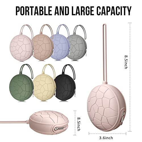 Smlpuame 3 Pack Pacifier Holder Case,Silicone Portable Pacifier Cover Pouch Bag for Diaper Bags Baby Carriage,Pacifier Storage Container Box,Easy to Clean(Black+Pink+Grey)