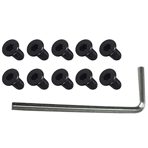 Humanitypd 10 Piezas Serías Tornillos de Tubo de Horquilla Manillar Scooter con Piezas de Repuesto de Mango Hexagonal para M365 Es2