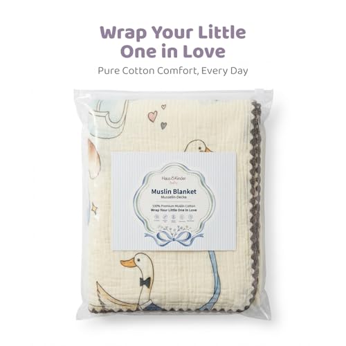 Image of haus & kinder Muslin Blanket for New Born Baby, Soft Breathable Baby Blankets Newborn, Baby Blanket for 0-2 Years, New Born Babies Essentials | Carnival