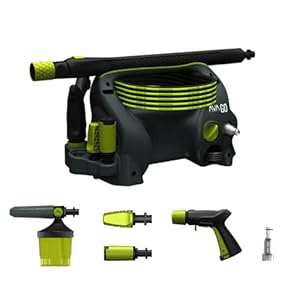 AVA GO P40 L Pressure Washer, 120 Bar 390 L/H, 1700 W, Ultra-portable power washer for car cleaning, patios, and more - Includes award winning zoom lance, Jet washer designed to be carried