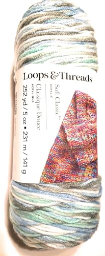 Soft Classic Yarn by Loops & Threads - 252 Yards - Medium (4) - 1 Skein - Bluebird