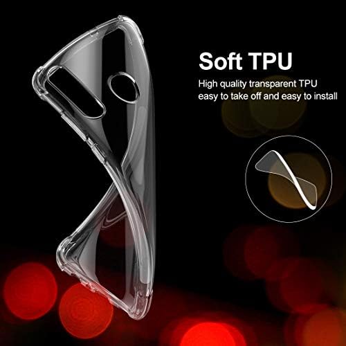 FUNMAX+ Honor 20e / Honor 20 Lite Case, Crystal Clear Cover Bumper with Reinforced Corners Ultra Fit Anti-Scratch Shockproof TPU Phone Case for Huawei Honor 20e / 20 Lite (Transparent)