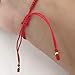 CRUZONE Stylish Dainty Red String Bracelet with Cultured Freshwater Pearl for Women - Perfect Fashion Accessory