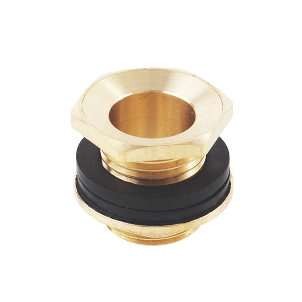 Conector de tubería con tuerca de fijación, adaptador para tanque de peces de 1/2" y 3/4" y 1"; conector de manguera simple con llave giratoria, acopl