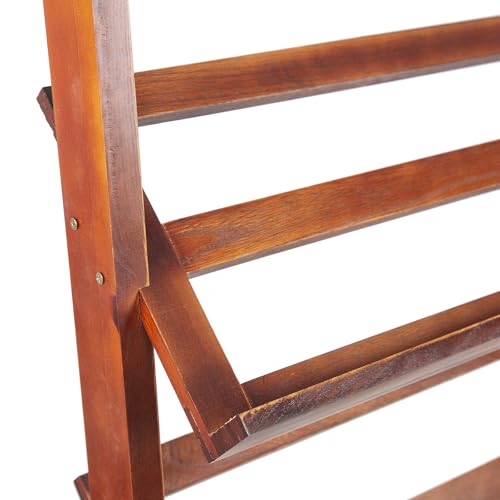 Étagère chaussures bois inclinée pour résoudre le manque de place