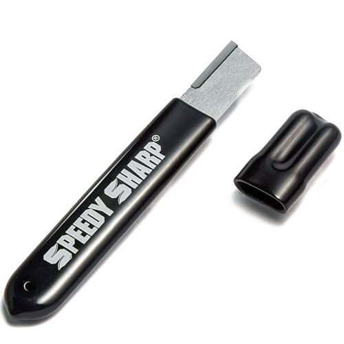 Speedy Sharp, Tool Sharpener, Blade Sharpener, Carbide Sharpener, Knife Sharpening Tool for Kitchen knives Garden Tools Axe Pocket Knives Pruning Shears Hedge Scissors Clippers Pocket Knives