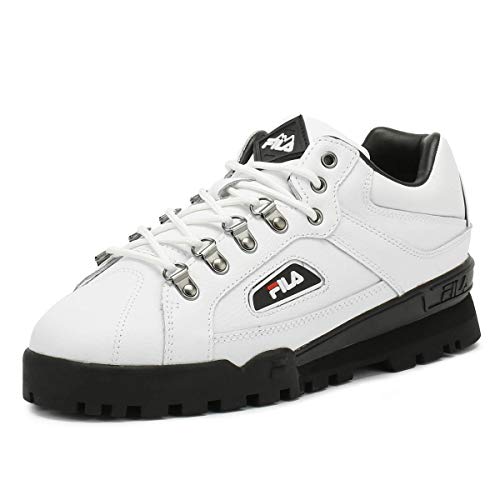 fila black trailblazer leather trainers