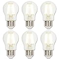 Westinghouse Lighting 5277020 6 Watt (60 Watt Equivalent) A15 Dimmable Clear Filament LED Light Bulb, Medium Base, 6 Pack