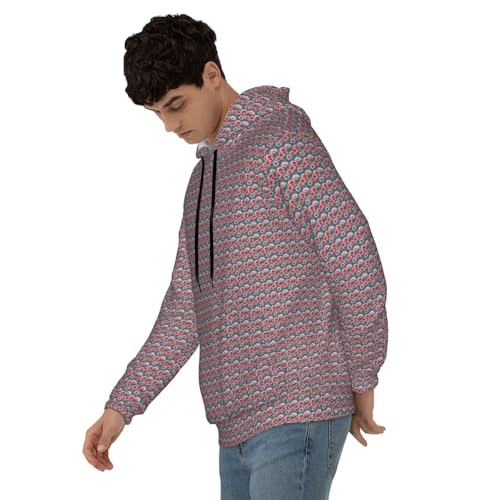 Imprimé coquelicots pastel sweat à capuche homme noir léger et confortable