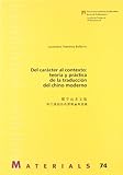 Del carácter al contexto: teoría y práctica de la traducción del chino moderno: 74 (Materials)