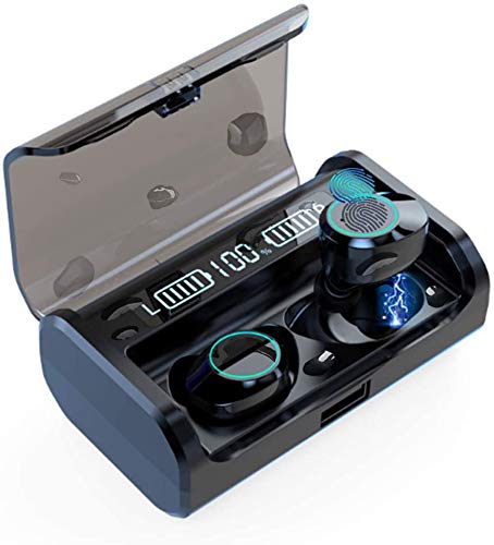 Wireless Earbuds, Noise Cancelling Ear Headphones Bluetooth 5.0 TWS Stereo Earphones IPX6 Waterproof, Built-in Mic 3000mAh Headset Wireless Charging Case Digital LED Display 150H Playtime