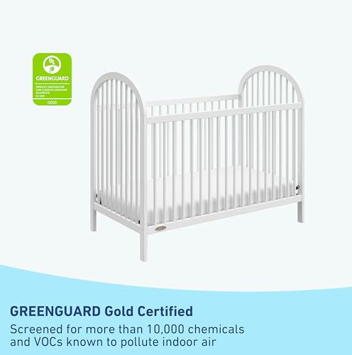 Graco Olivia Convertible Crib and Graco Premium Crib Mattress Bundle, White - image 7