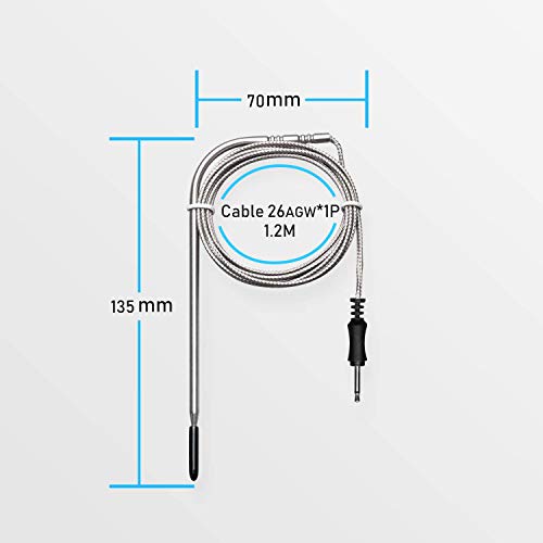 Inkbird Stailess Probe Replacement For Irf-4S Digital Wireless Waterproof Cooking Meat Thermometer (One Meat Probe) #TOP1