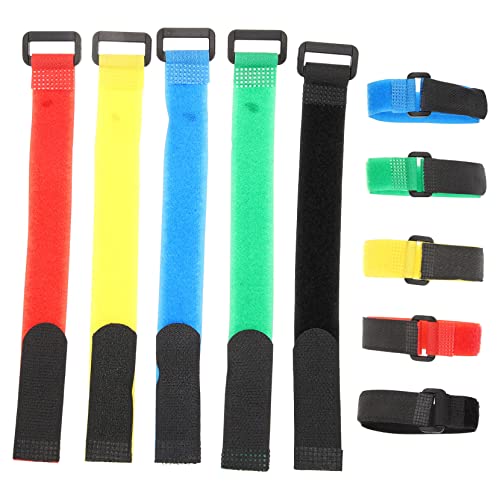 BESPORTBLE 5sets Fishing Rod Grip Holder Pole Strap Adjustable Fishing Pole Carrier Soft and Durable 10pcs*5