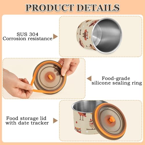 Contenedor Hermético de Acero Inoxidable DOMIKING 900ml miniatura 4