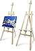 Pagos Staffelei Holz groß aus Tannenholz für Kunstmalerei und Außenwerbung - 168 cm - Geeignet für Leinwände bis 106 cm Höhe - Verstellbare, zerlegte dreibeinige Staffelei - Kinder und Erwachsene