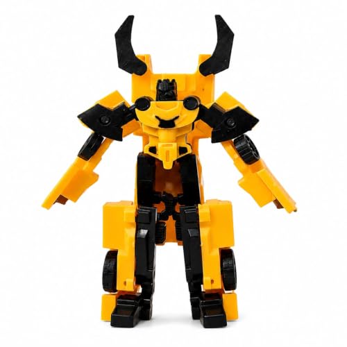 Generic Transforming Robot Toy, Yellow and Black, 2-in-1 Car to Robot - Image 2